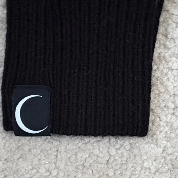 Killstar Black Sweater with White 'Nobody Cares' Heart - Picture 4 of 4